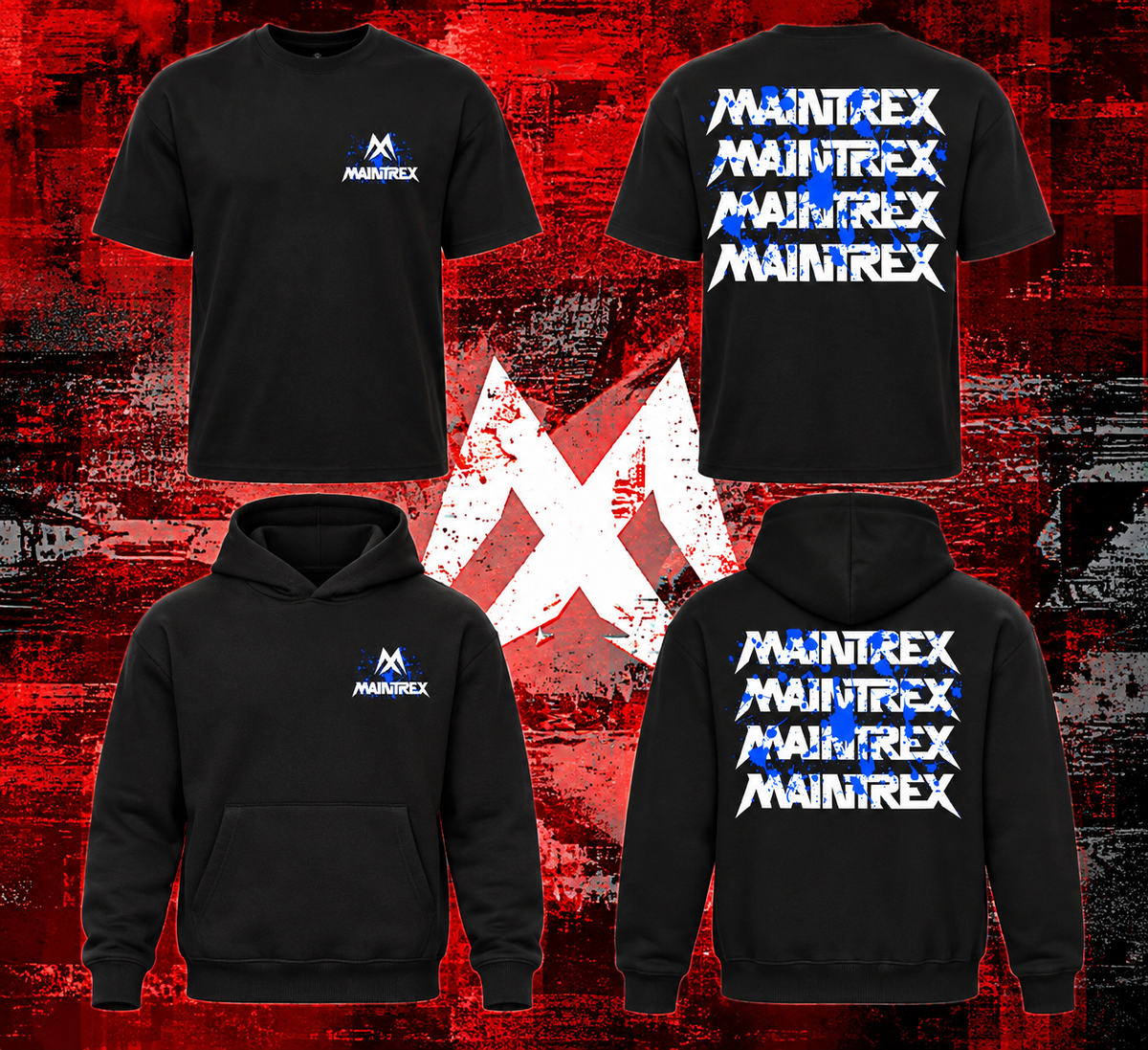 MAINTREX Bloodline Oversized Black/Blue